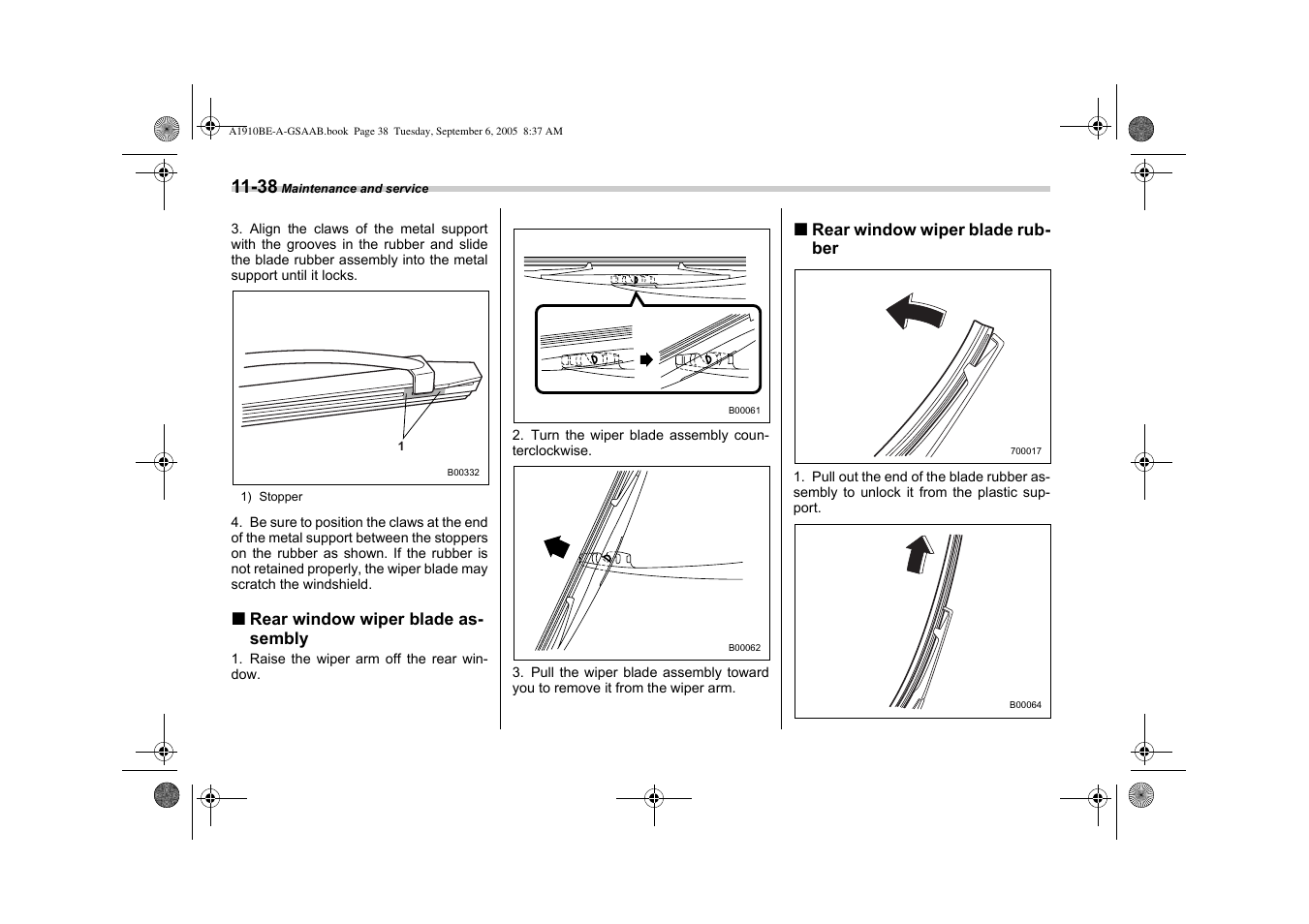 Saab 2006 9-2 User Manual | Page 276 / 322