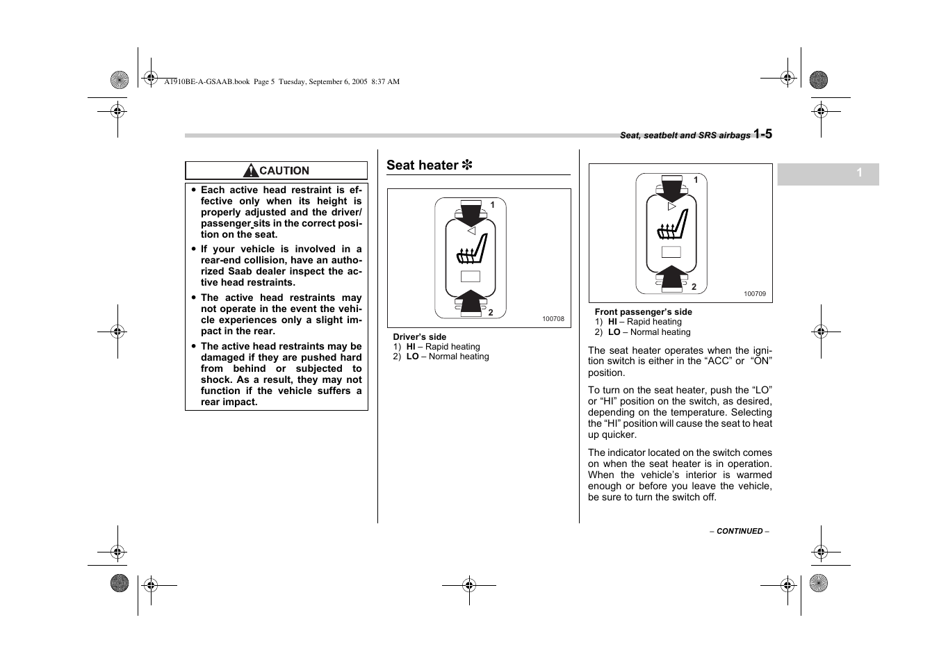 Saab 2006 9-2 User Manual | Page 29 / 322
