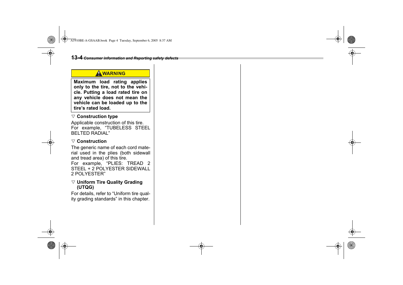 Saab 2006 9-2 User Manual | Page 304 / 322