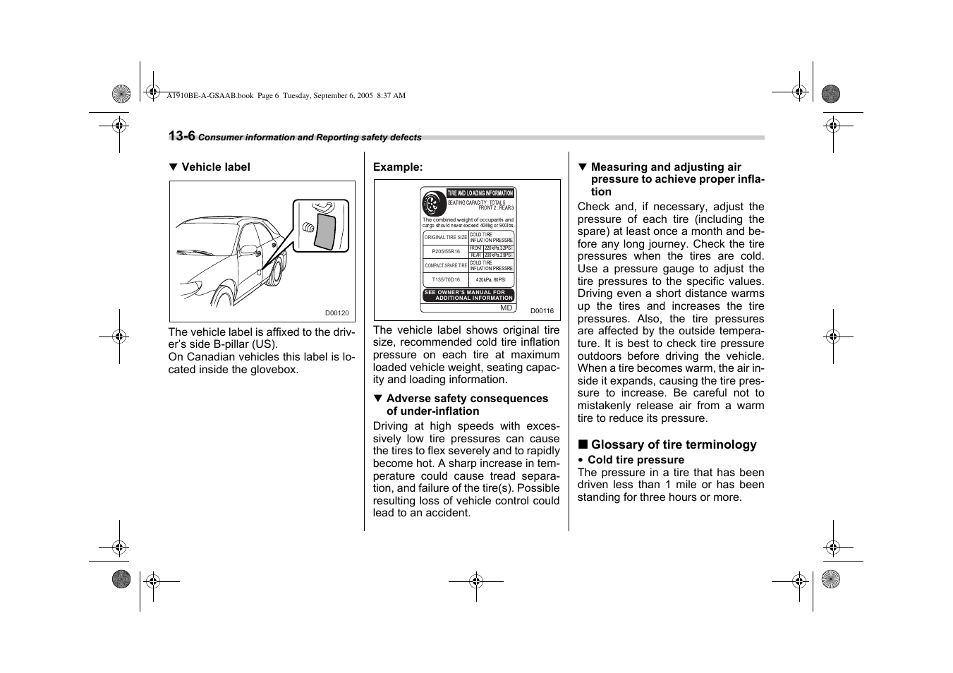 Saab 2006 9-2 User Manual | Page 306 / 322