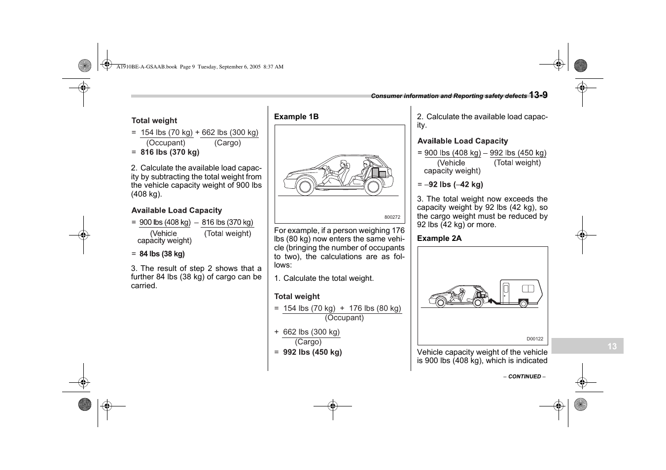 Saab 2006 9-2 User Manual | Page 309 / 322