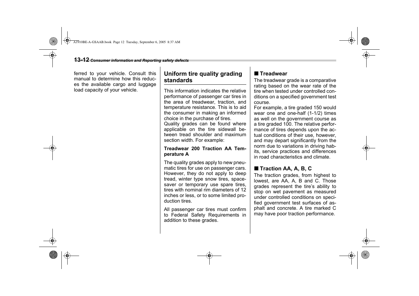 Saab 2006 9-2 User Manual | Page 312 / 322