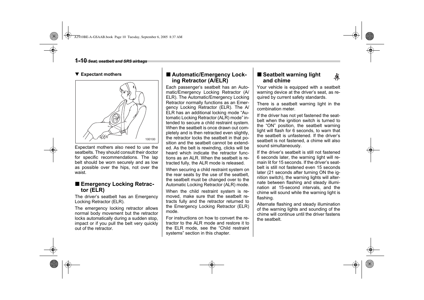 Saab 2006 9-2 User Manual | Page 34 / 322