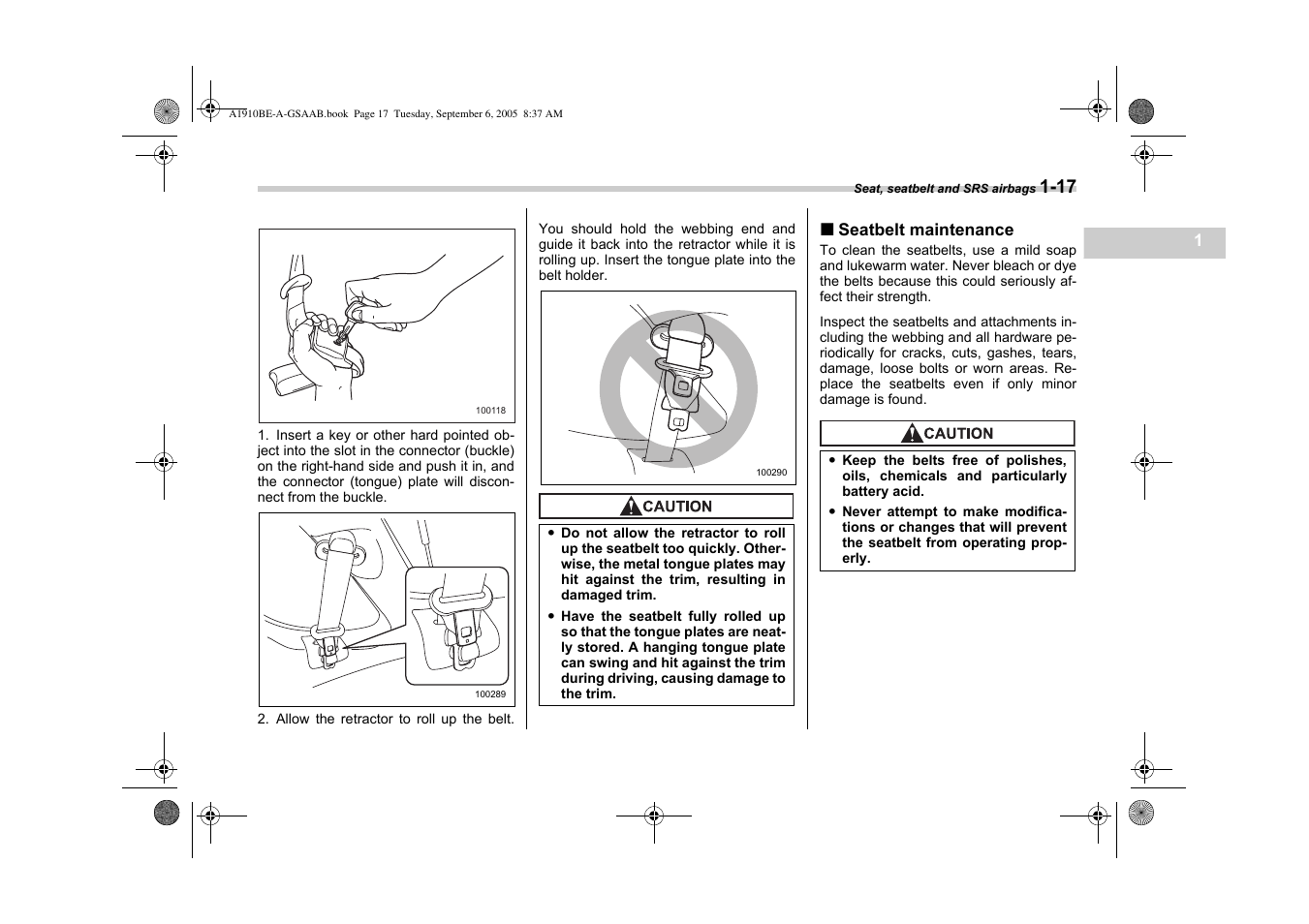 Saab 2006 9-2 User Manual | Page 41 / 322
