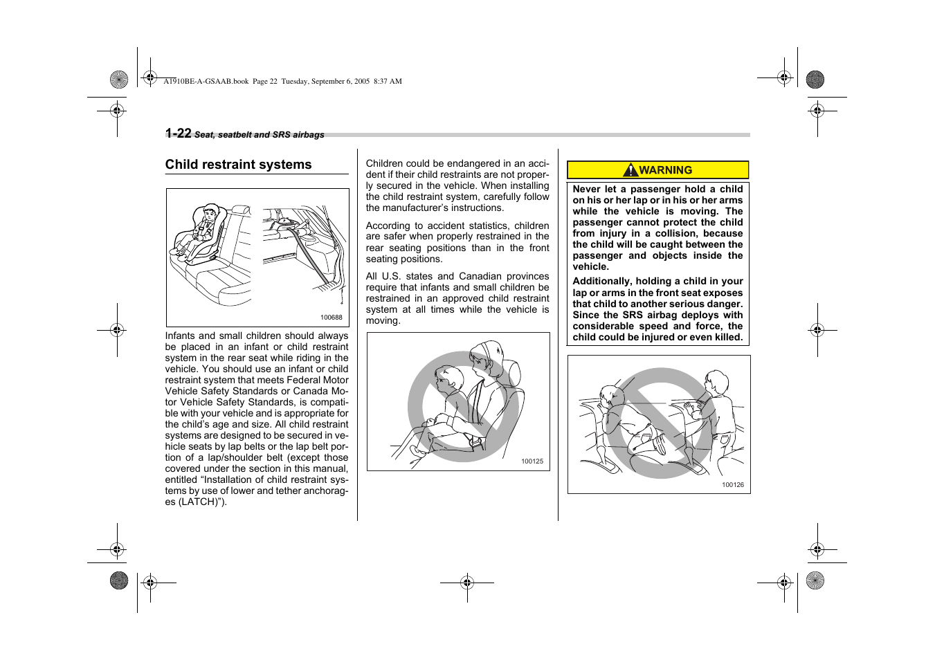 Saab 2006 9-2 User Manual | Page 46 / 322
