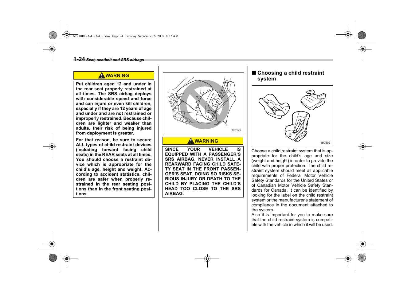 Saab 2006 9-2 User Manual | Page 48 / 322