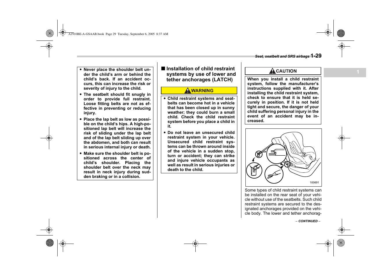 Saab 2006 9-2 User Manual | Page 53 / 322