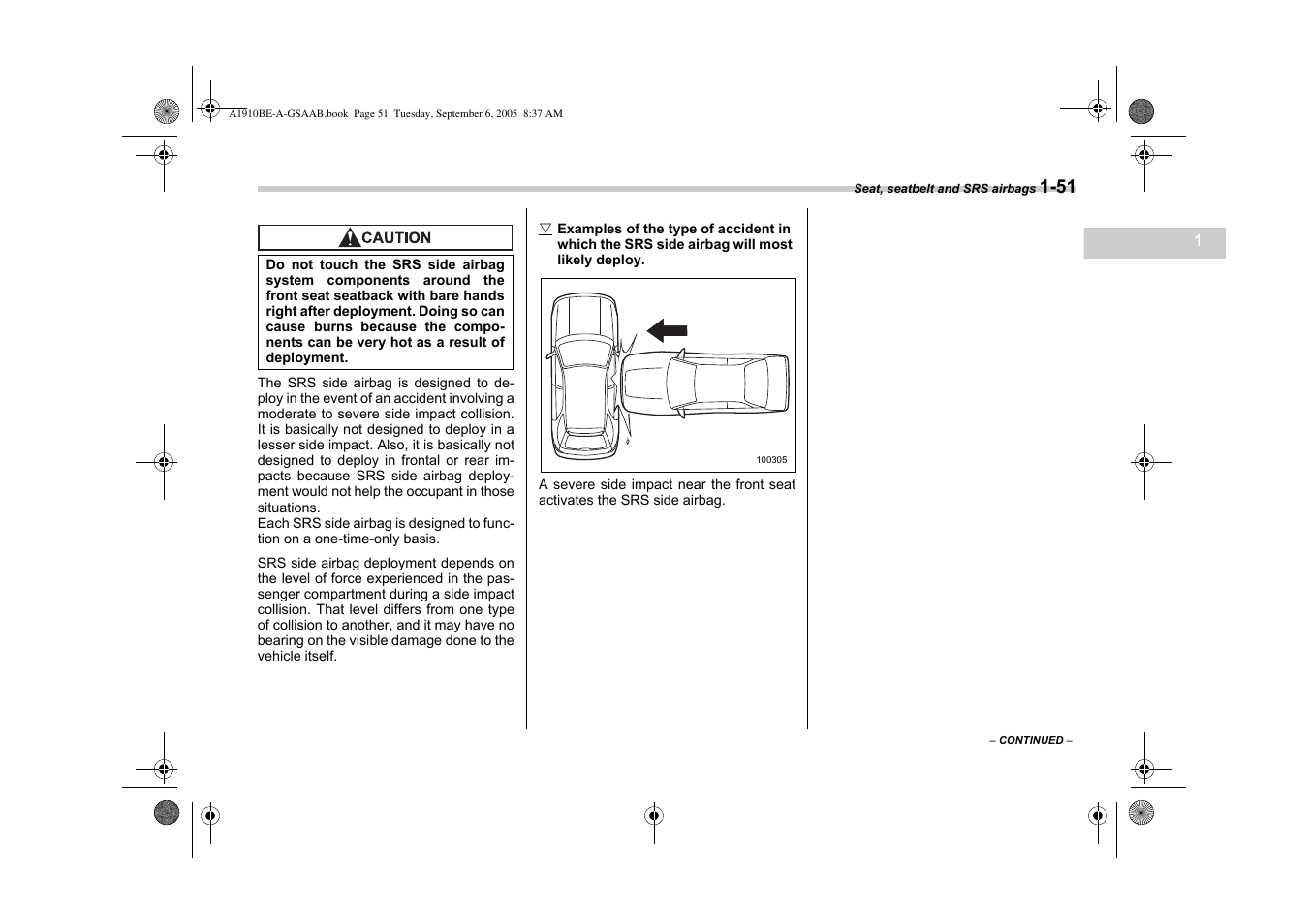 Saab 2006 9-2 User Manual | Page 75 / 322