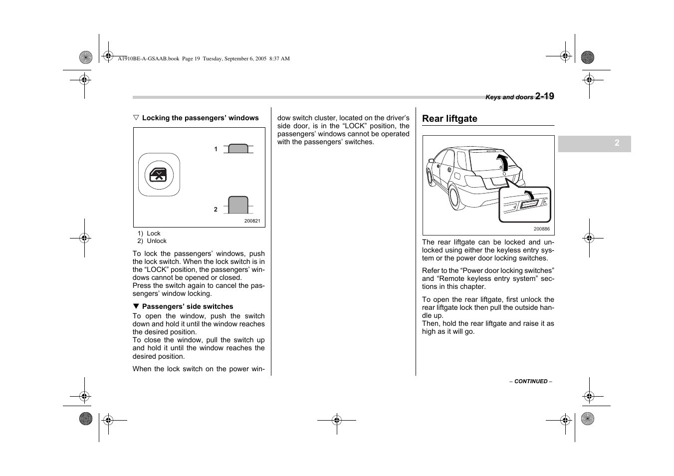 Saab 2006 9-2 User Manual | Page 99 / 322