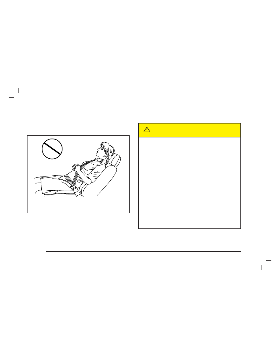 Caution, Power reclining seatbacks | Saab 2005 9-7X User Manual | Page 10 / 398