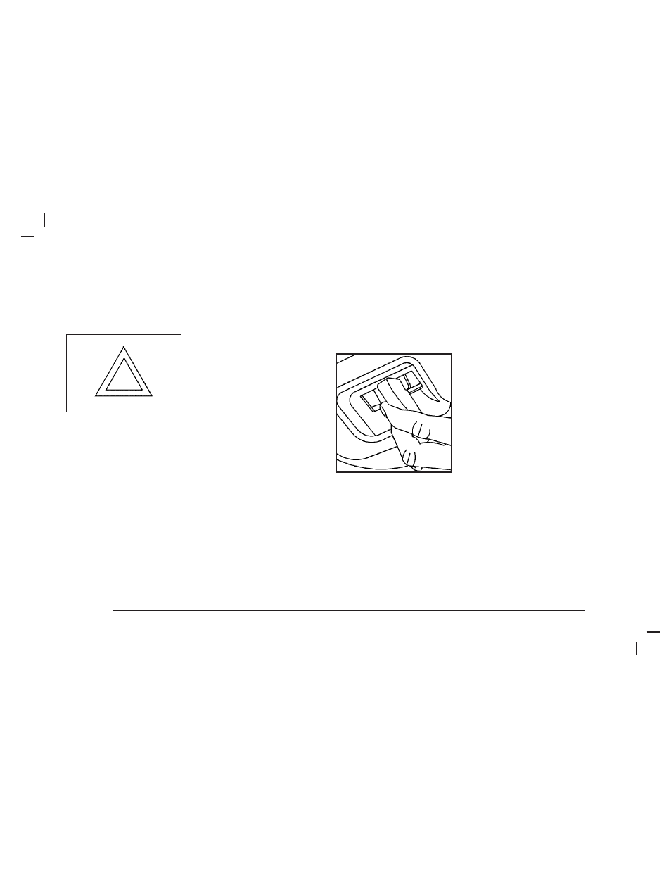 Hazard warning flashers, Other warning devices, Horn | Tilt wheel | Saab 2005 9-7X User Manual | Page 118 / 398