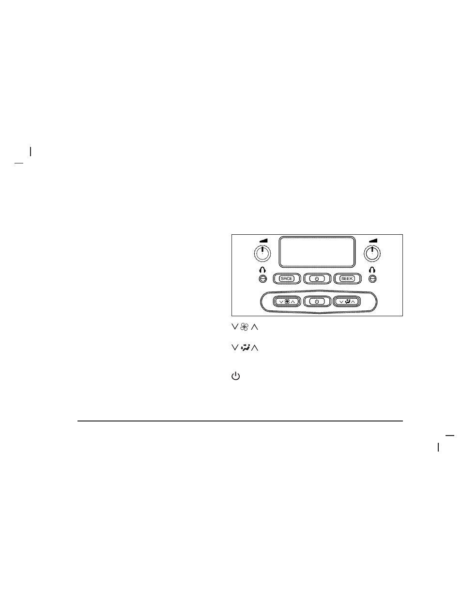 Outlet adjustment, Rear climate control system | Saab 2005 9-7X User Manual | Page 136 / 398