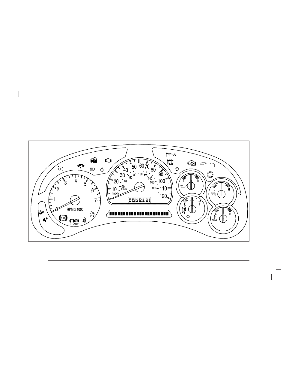 Instrument panel cluster | Saab 2005 9-7X User Manual | Page 138 / 398