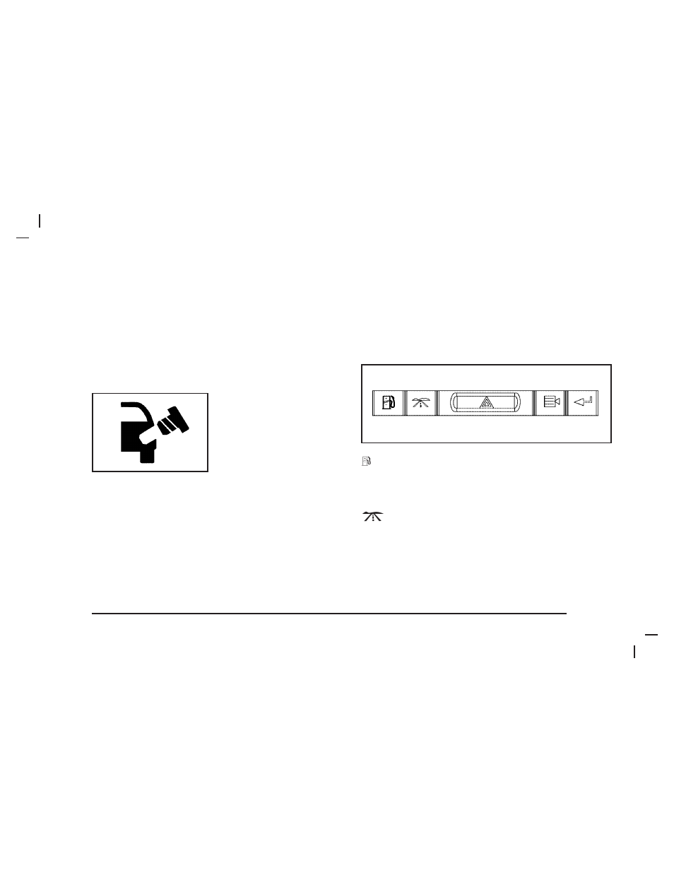 Driver information center (dic), Low fuel warning light, Check gas cap light | Saab 2005 9-7X User Manual | Page 155 / 398