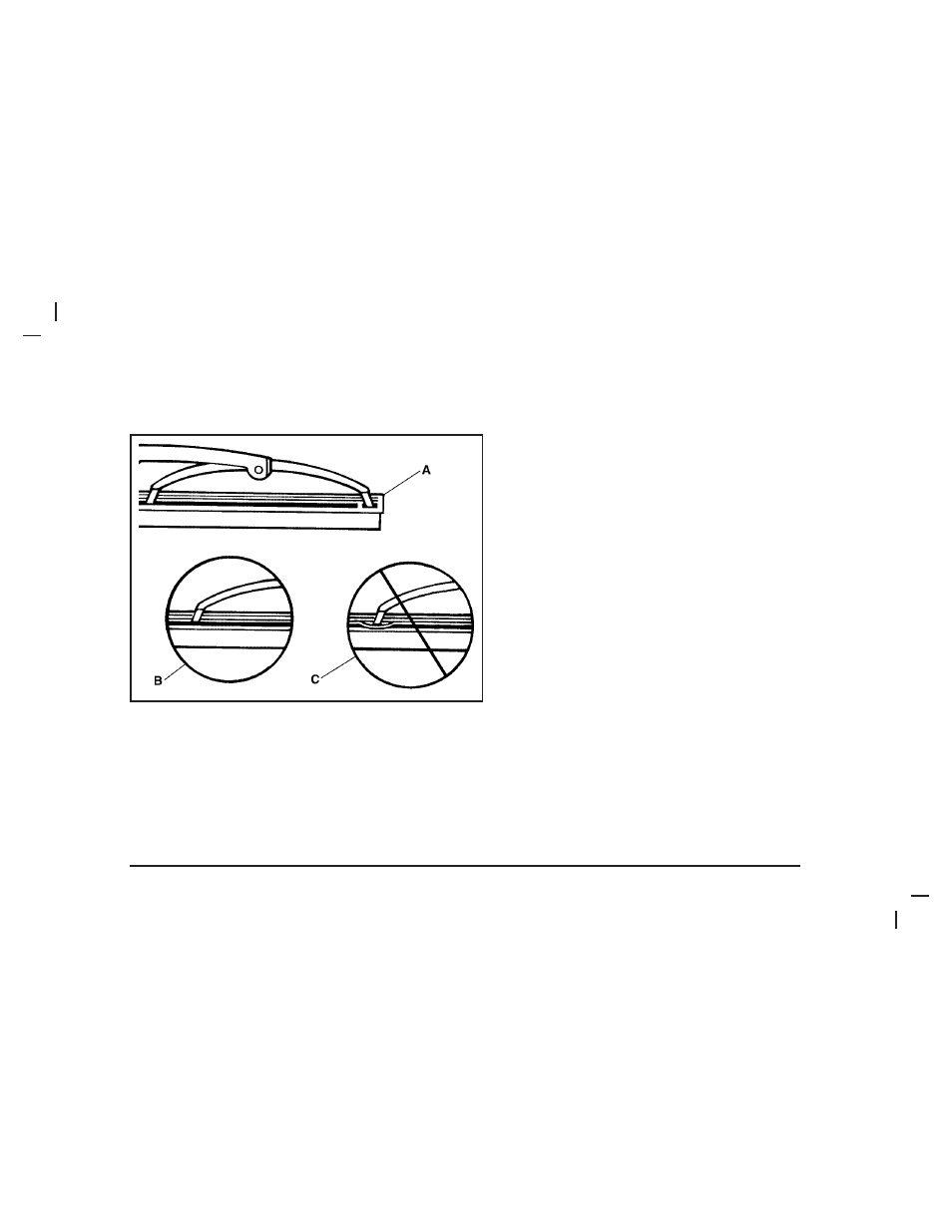 Backglass wiper blade replacement | Saab 2005 9-7X User Manual | Page 305 / 398