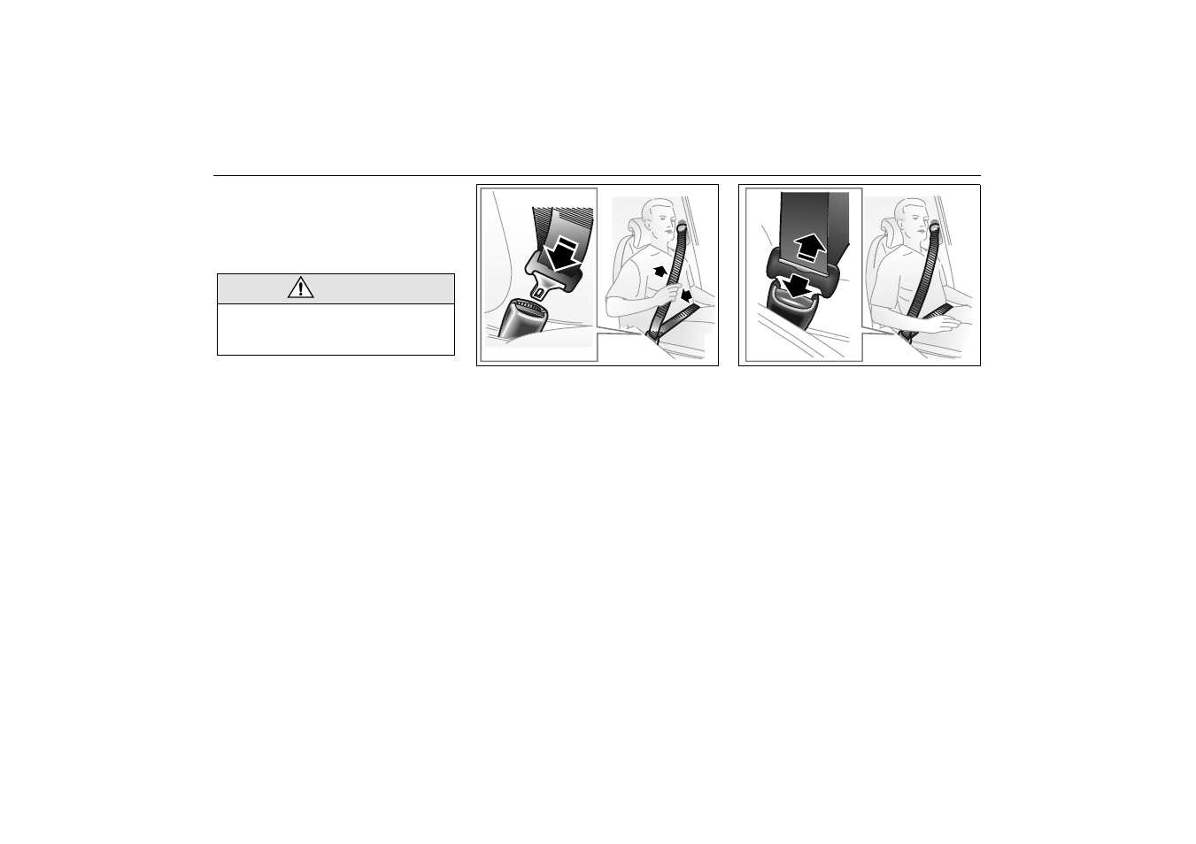 Front seat belts | Saab 2001 9-3 User Manual | Page 14 / 260