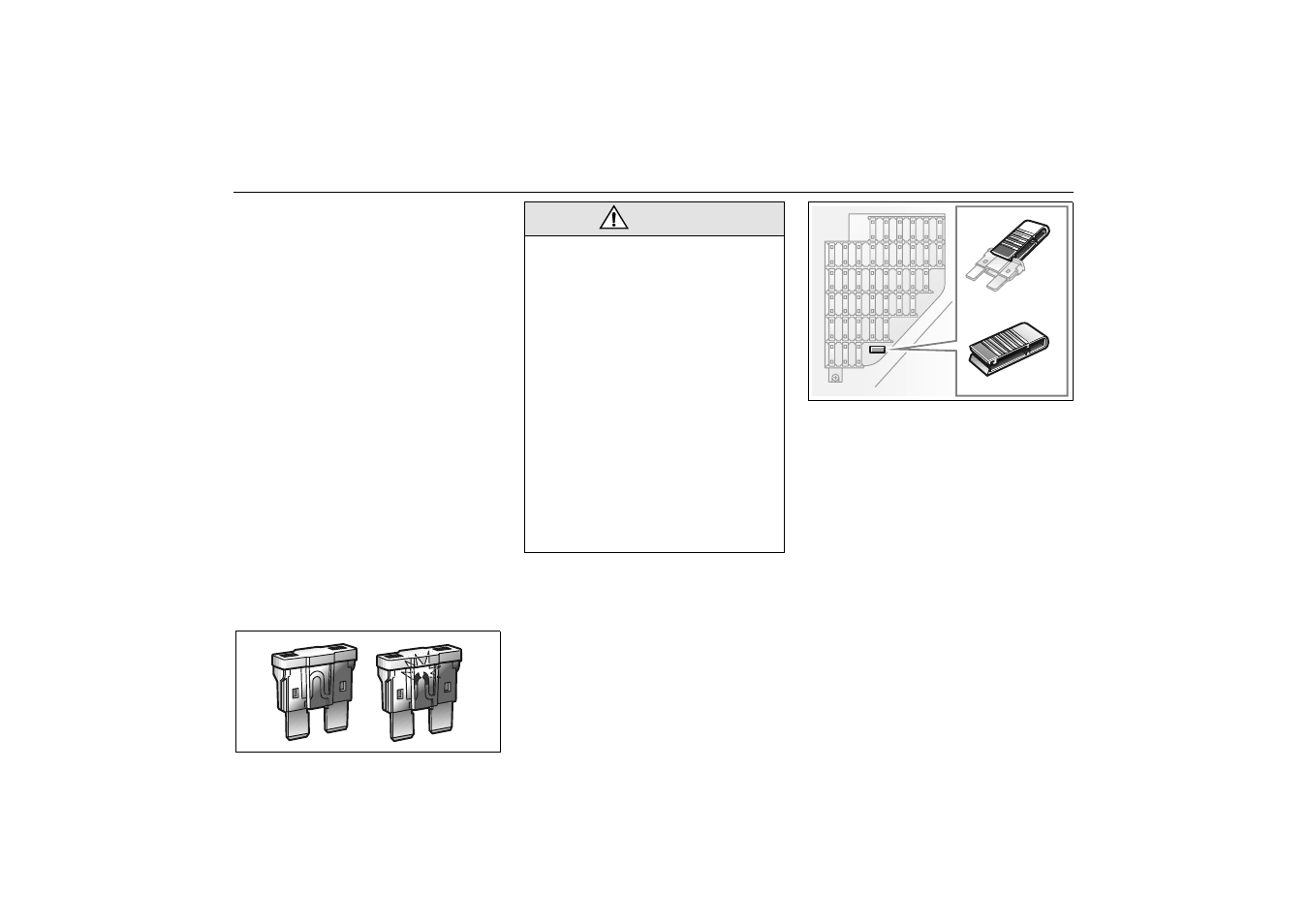 Fuses, 212 car care, Warning | Sound fuse/blown fuse tool for changing fuses | Saab 2001 9-3 User Manual | Page 212 / 260