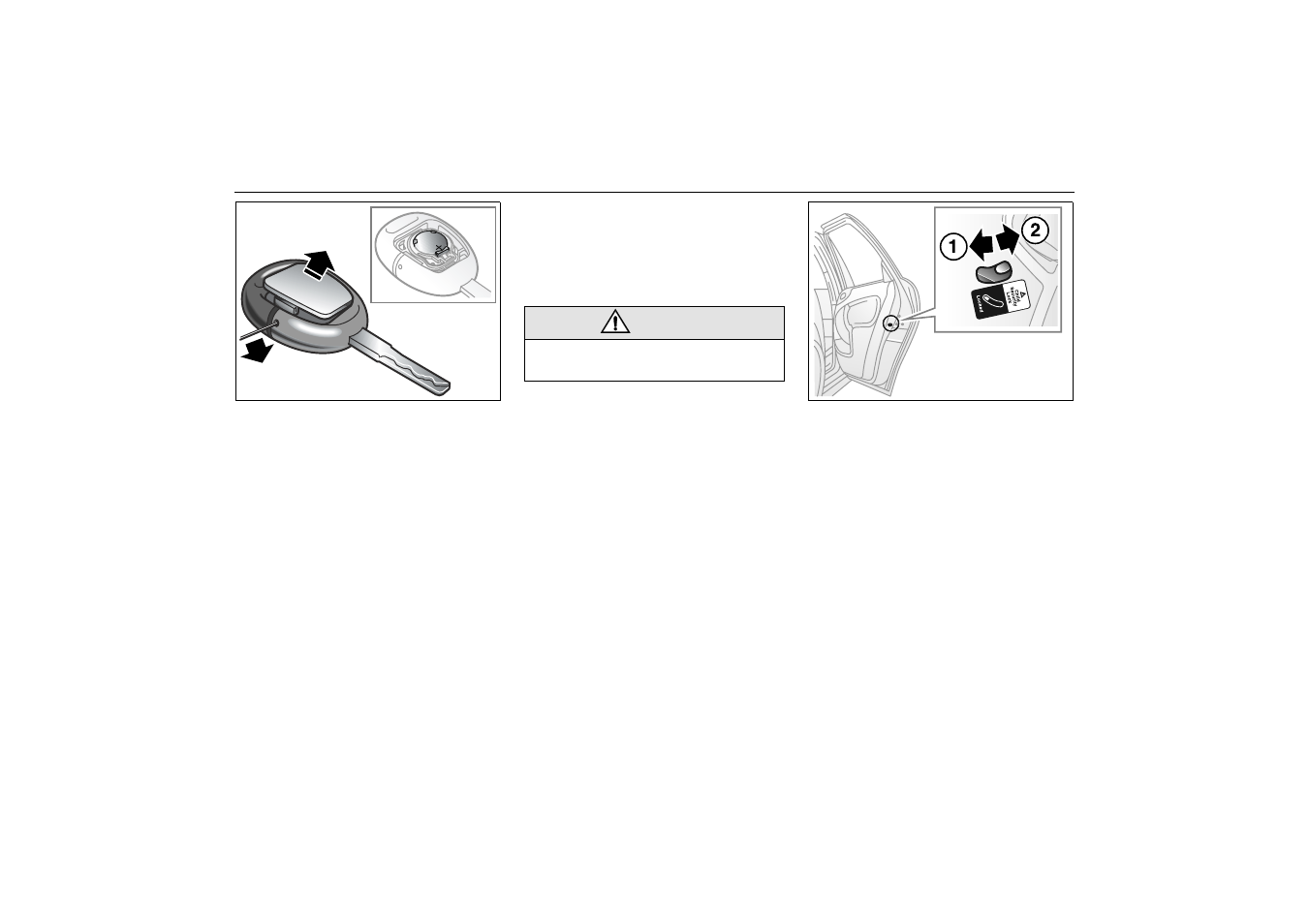 Changing the key battery, Child safety locks | Saab 2001 9-3 User Manual | Page 39 / 260