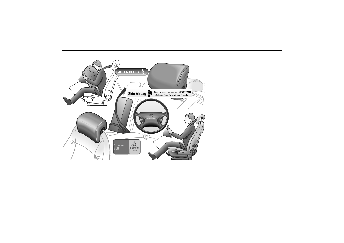 Safety | Saab 2000 9-5 User Manual | Page 11 / 256