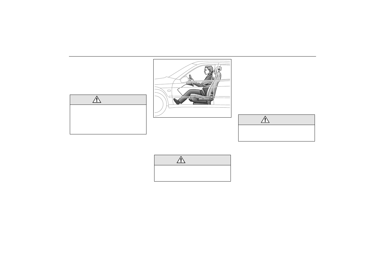 Correct position for safety belt | Saab 2000 9-5 User Manual | Page 13 / 256