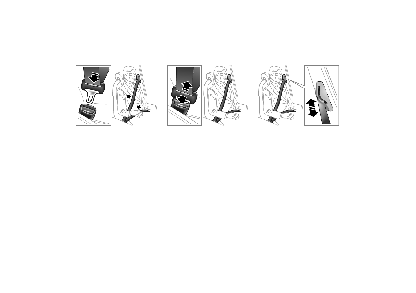 Front safety belts, Belt height adjustment, Rear-window wiper (9-5 wagon) | 14 safety | Saab 2000 9-5 User Manual | Page 14 / 256