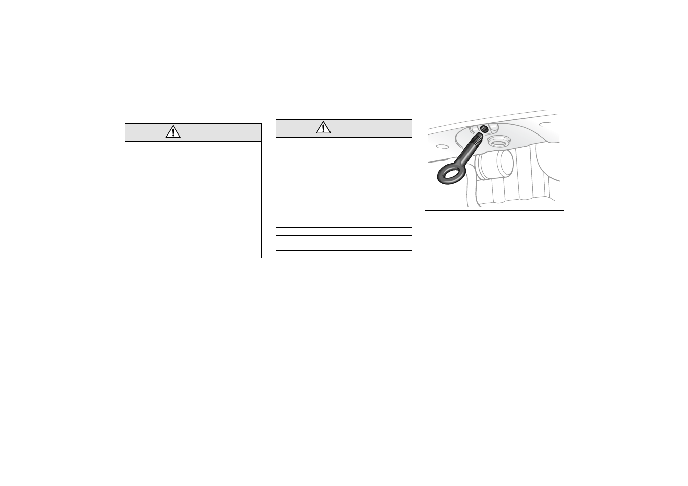 Towing the car, Front towing eye | Saab 2000 9-5 User Manual | Page 158 / 256