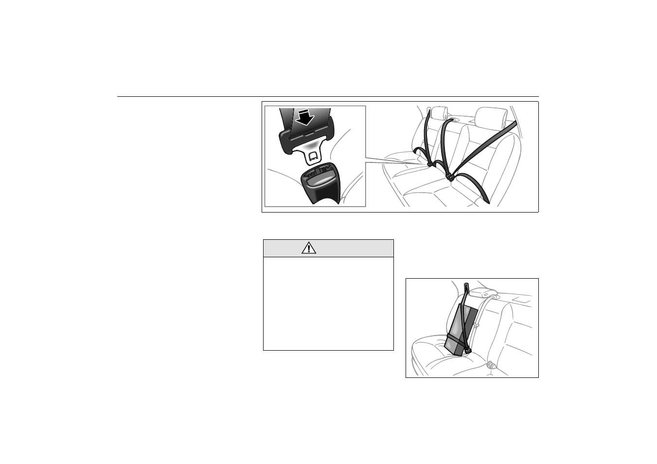 Safety belt, rear seat | Saab 2000 9-5 User Manual | Page 16 / 256