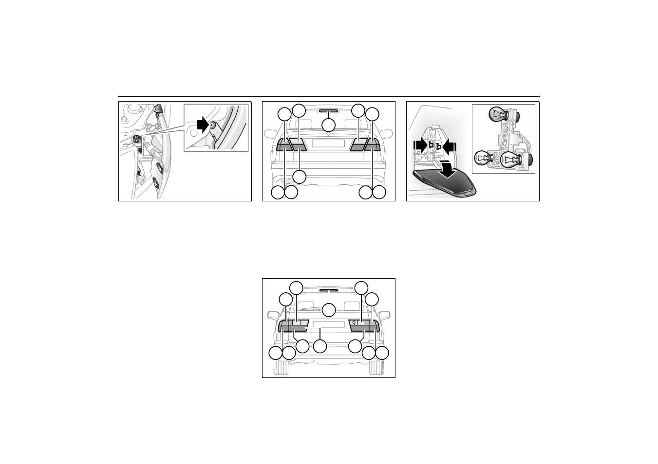 Rear light cluster, 9-5 sedan | Saab 2000 9-5 User Manual | Page 185 / 256