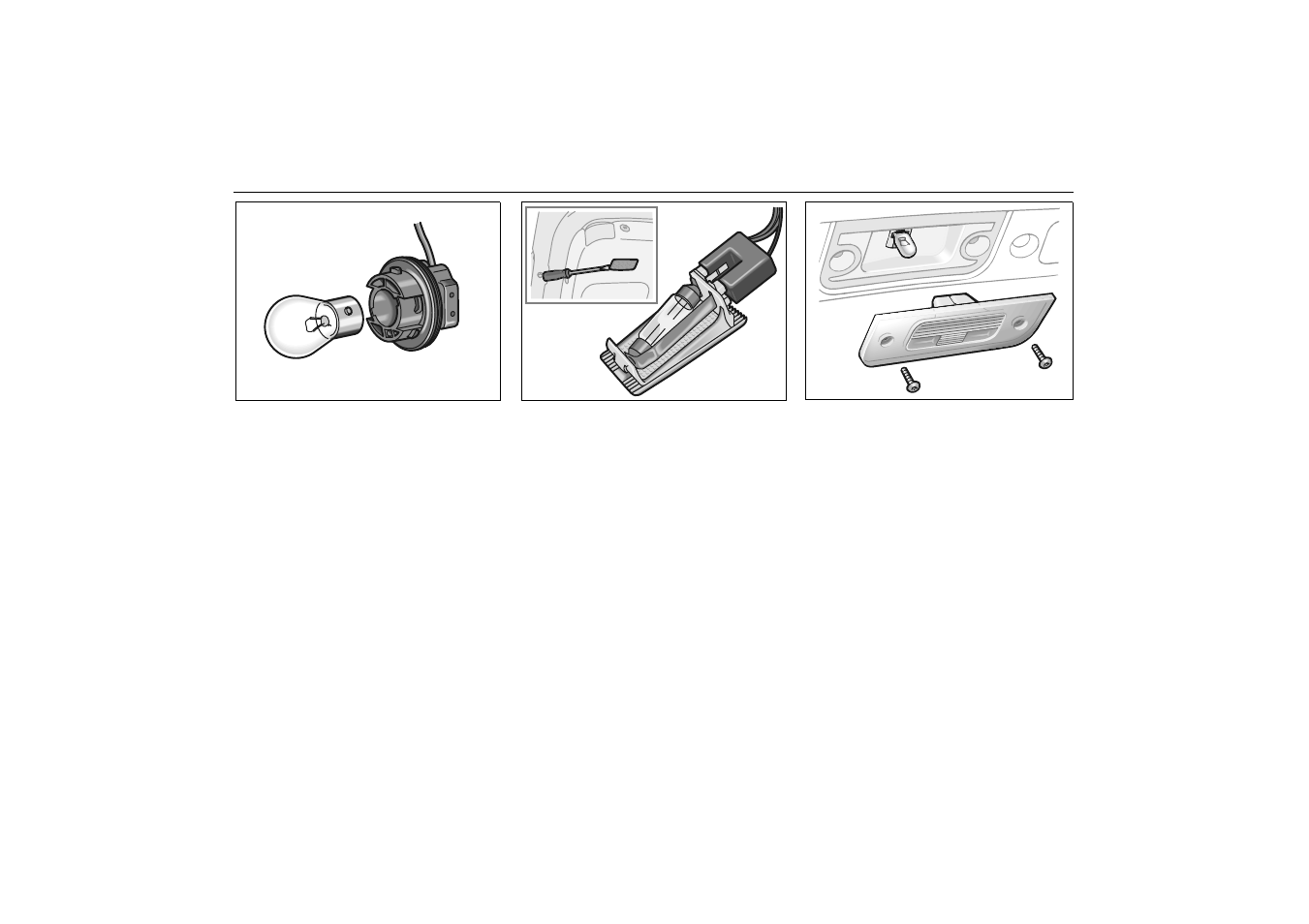 Loading lighting, 9-5 wagon, License-plate light | Saab 2000 9-5 User Manual | Page 188 / 256