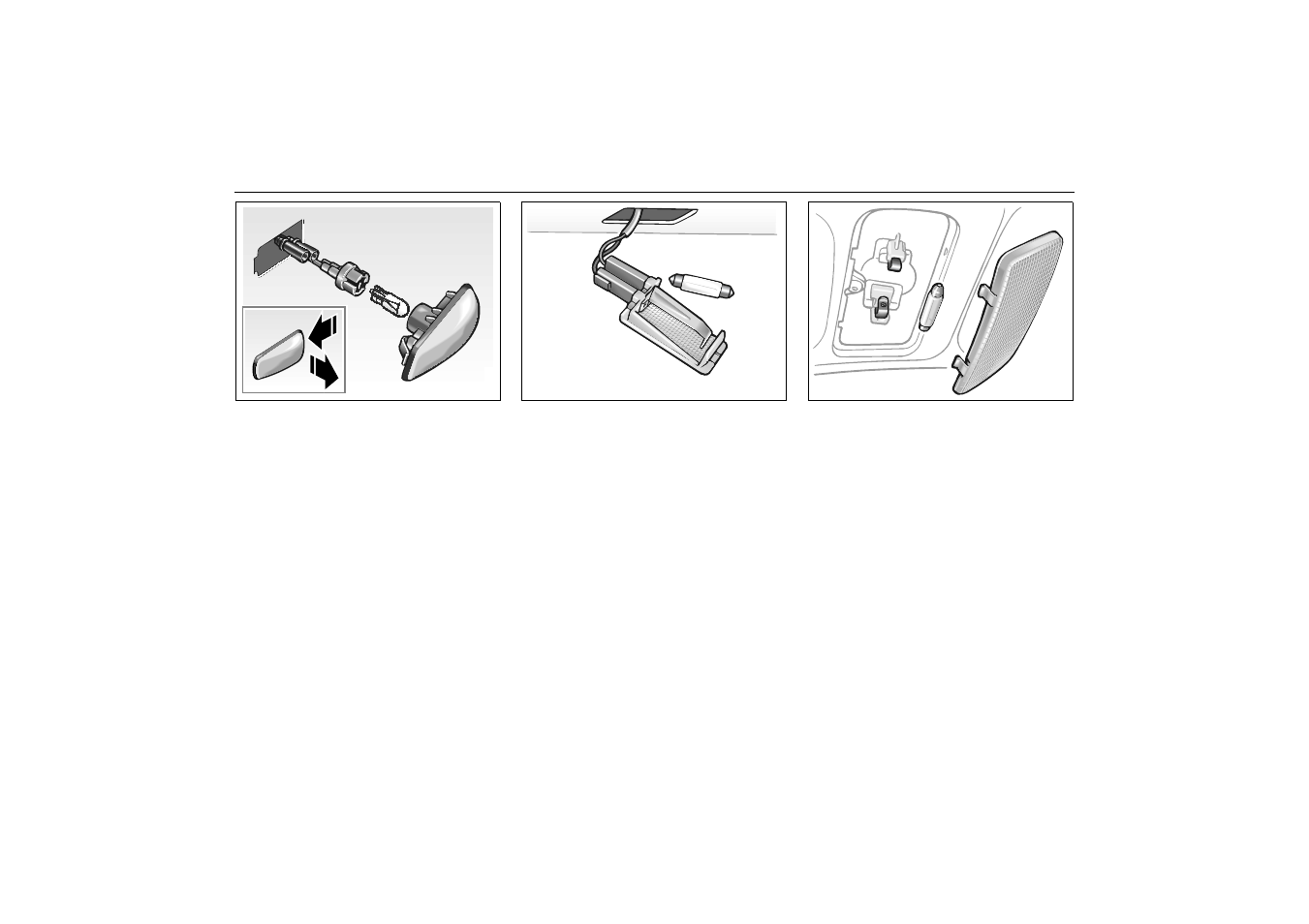 Side direction indicators, Dome light, front | Saab 2000 9-5 User Manual | Page 189 / 256