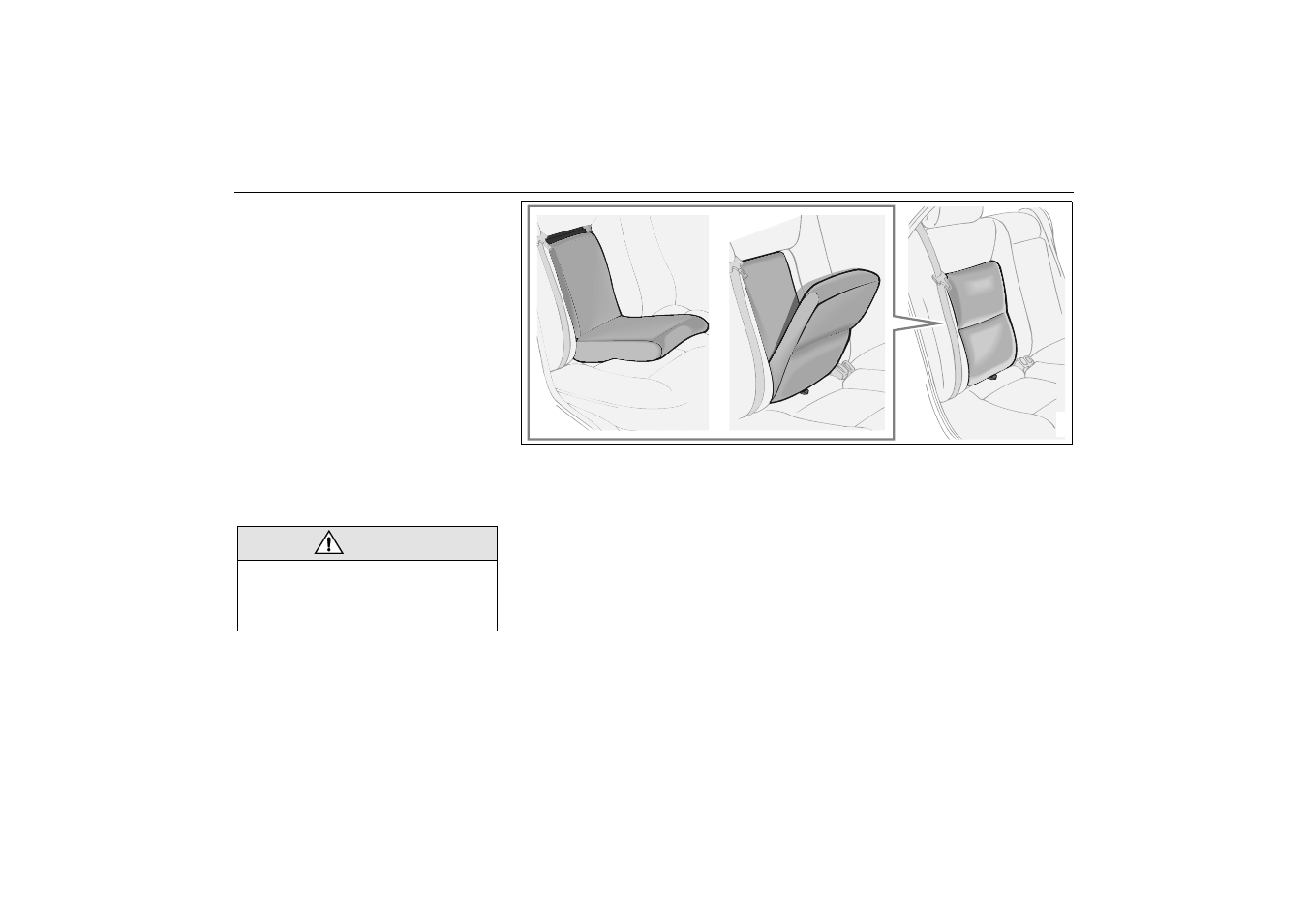 Integrated booster seat, Folding down, Fastening the safety belt | To fold the seat away | Saab 2000 9-5 User Manual | Page 21 / 256