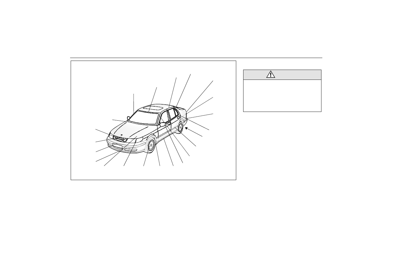 Headlamp aiming, 214 car care and technical information | Saab 2000 9-5 User Manual | Page 214 / 256