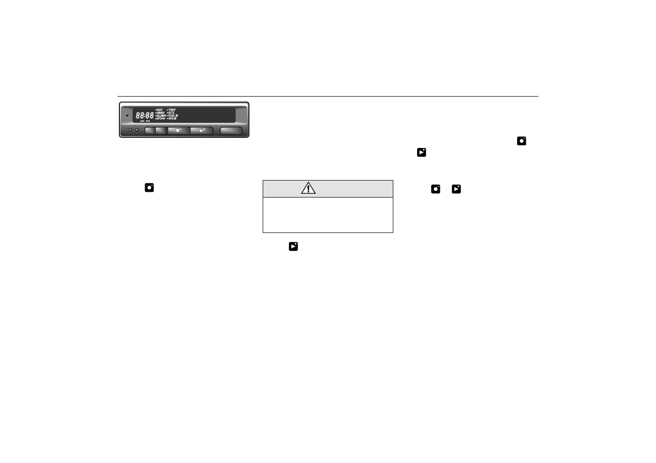 Outdoor temperature (frost warning), Entering values for the functions | Saab 2000 9-5 User Manual | Page 55 / 256