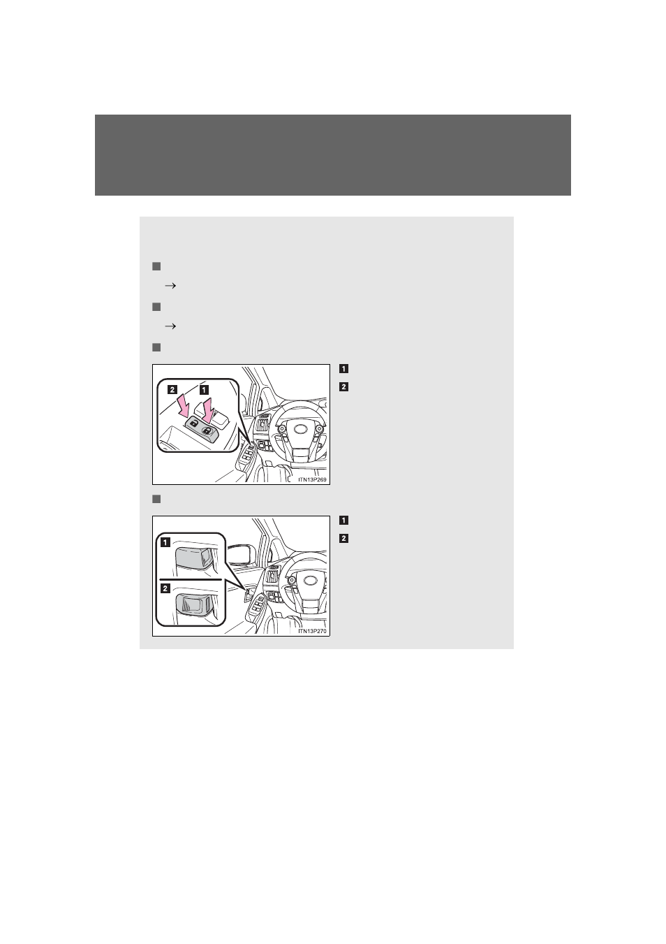 Side doors | TOYOTA 2013 Prius PHV User Manual | Page 203 / 744