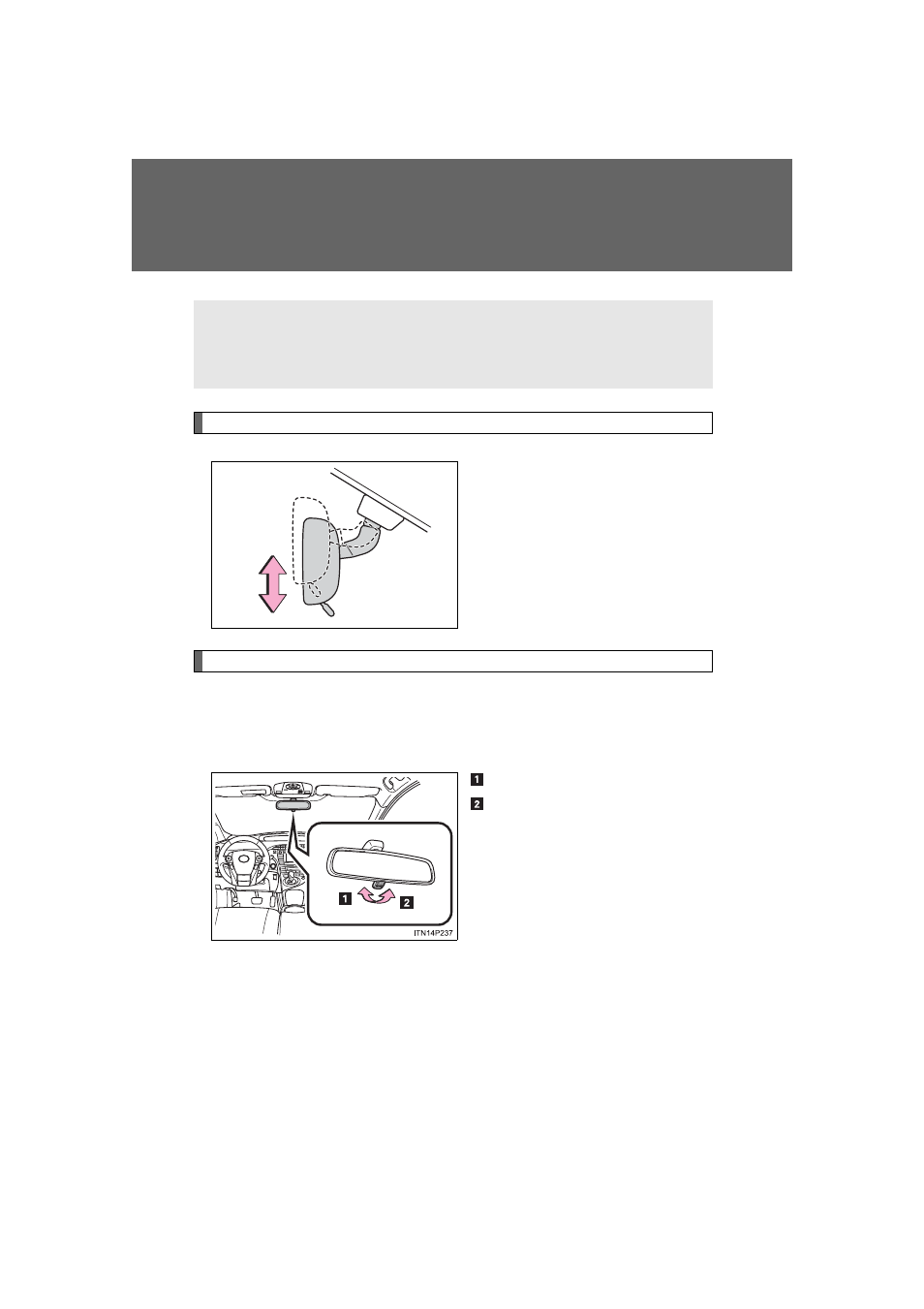 Inside rear view mirror | TOYOTA 2013 Prius PHV User Manual | Page 235 / 744