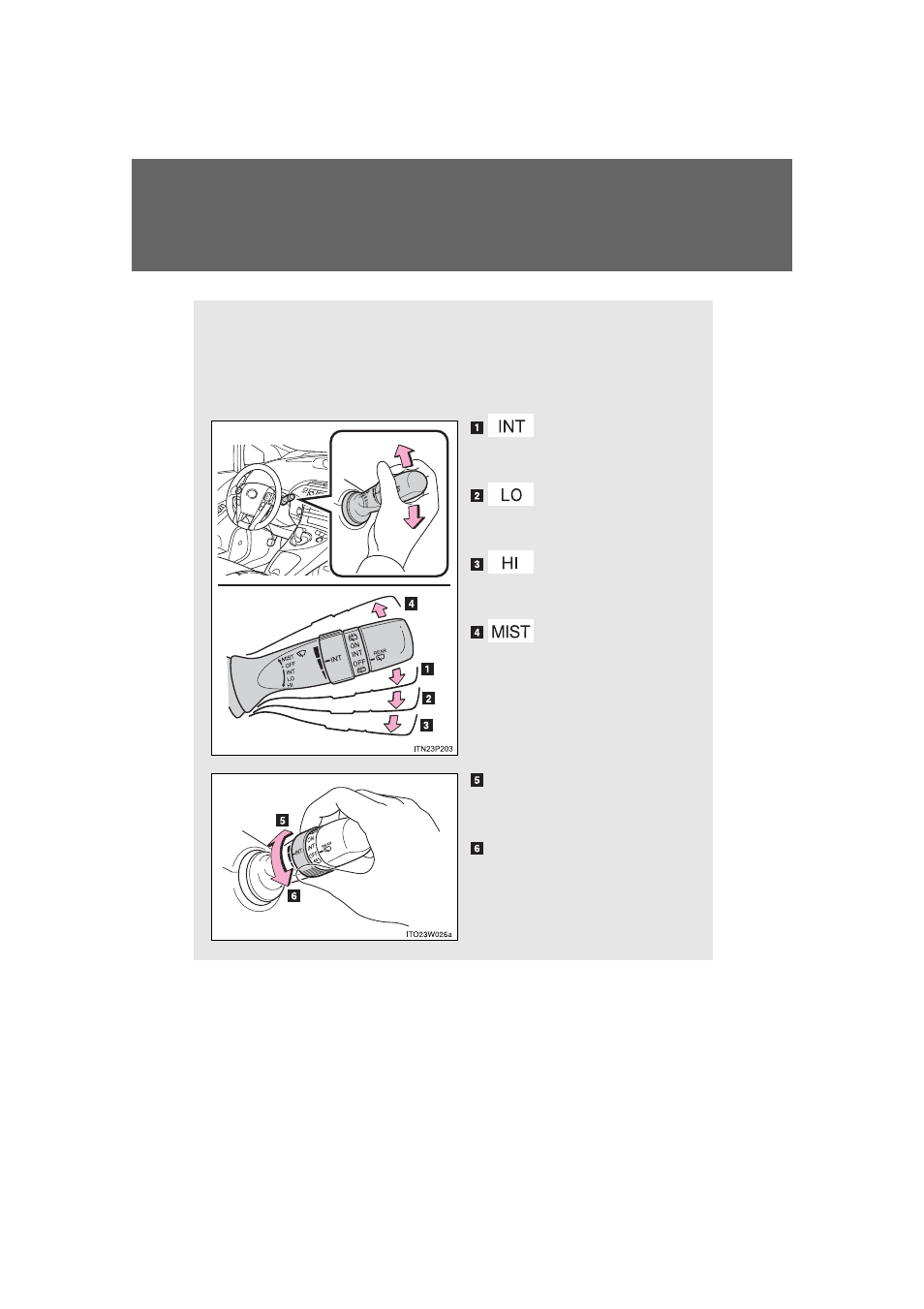 Windshield wipers and washer | TOYOTA 2013 Prius PHV User Manual | Page 368 / 744