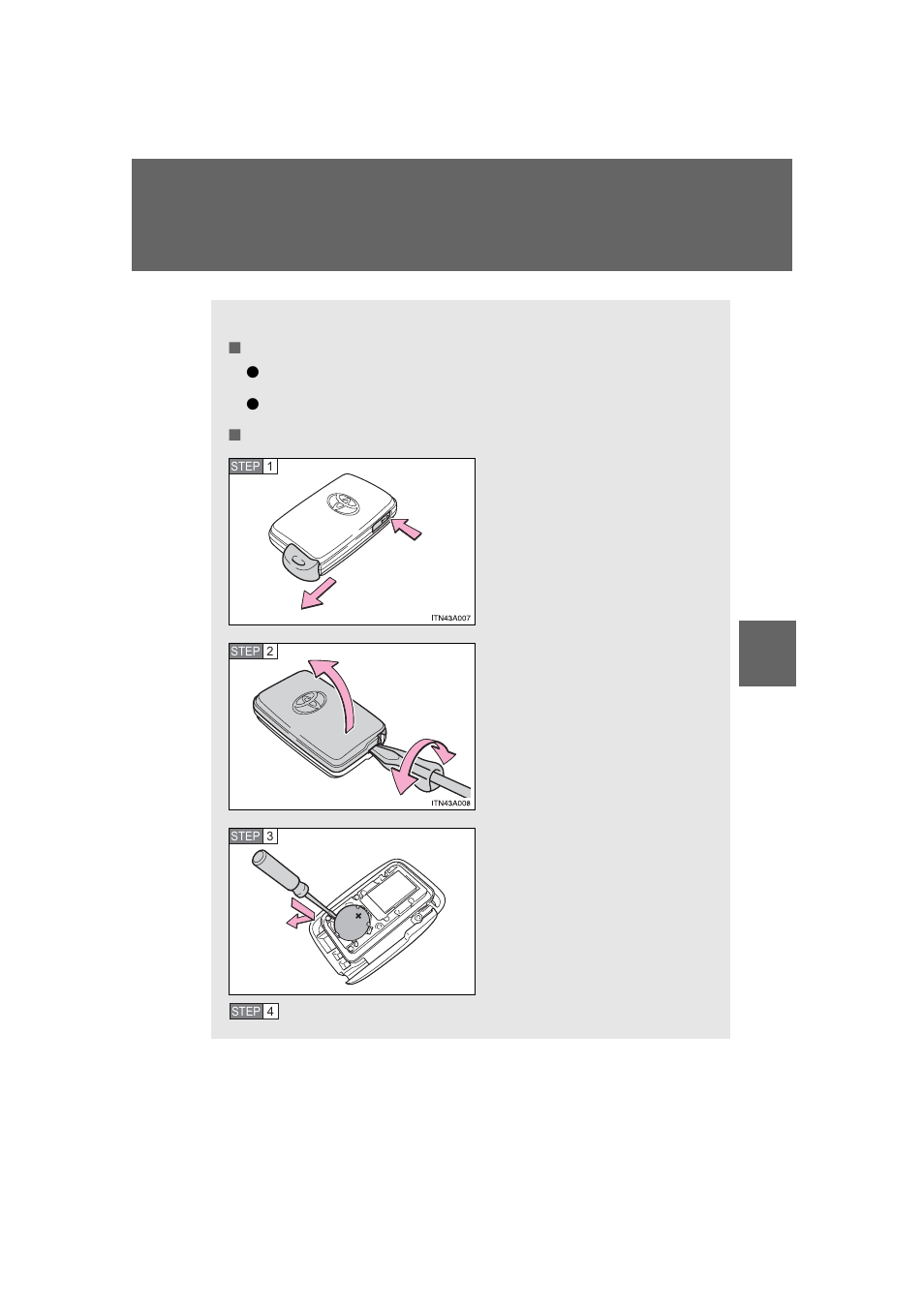 Electronic key battery | TOYOTA 2013 Prius PHV User Manual | Page 559 / 744