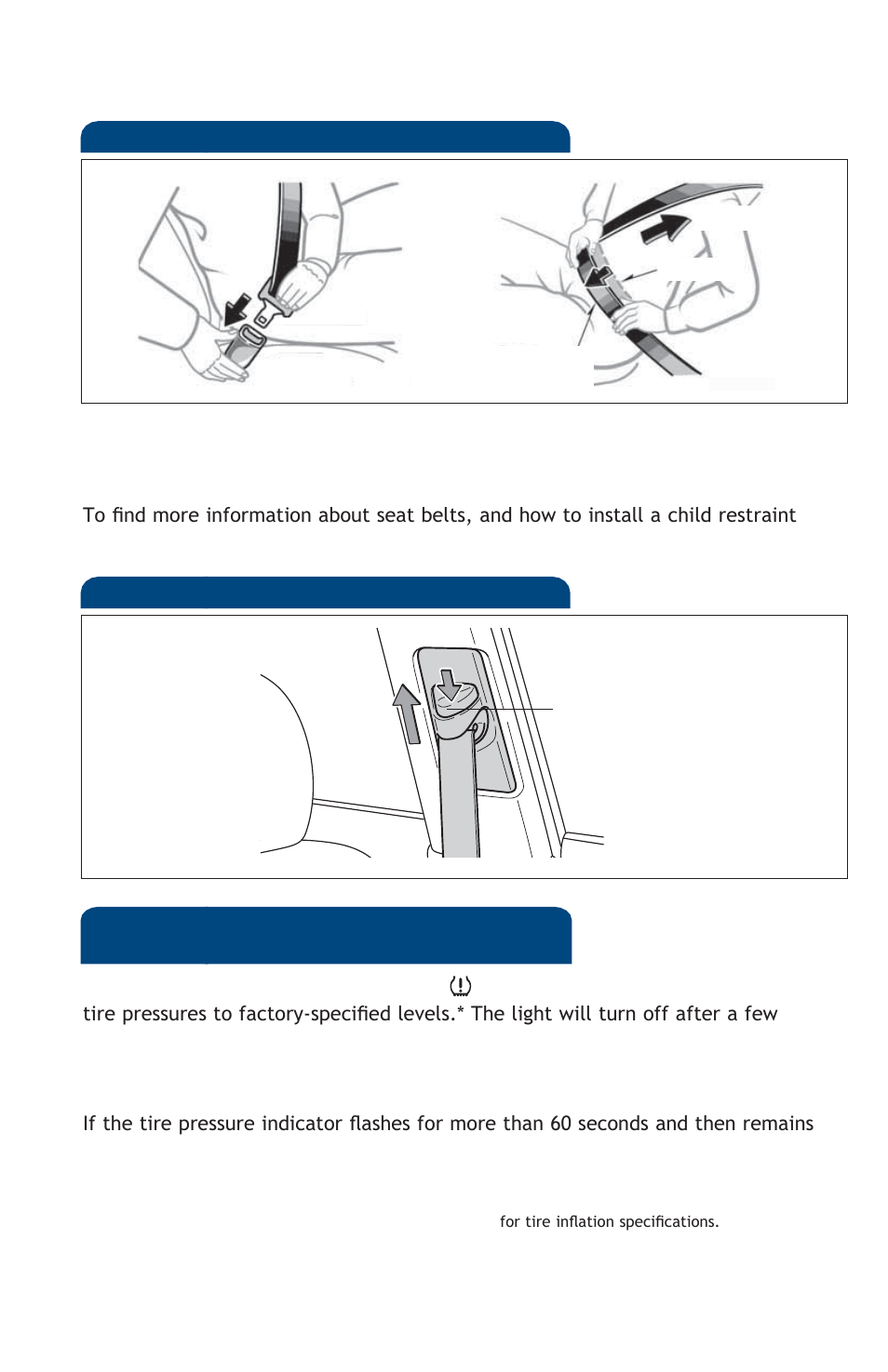 Safety and emergency features, Seat belts, Seat belts-shoulder belt anchor | Tire pressure monitoring (warning) system | TOYOTA 2013 Prius PHV User Manual | Page 94 / 744