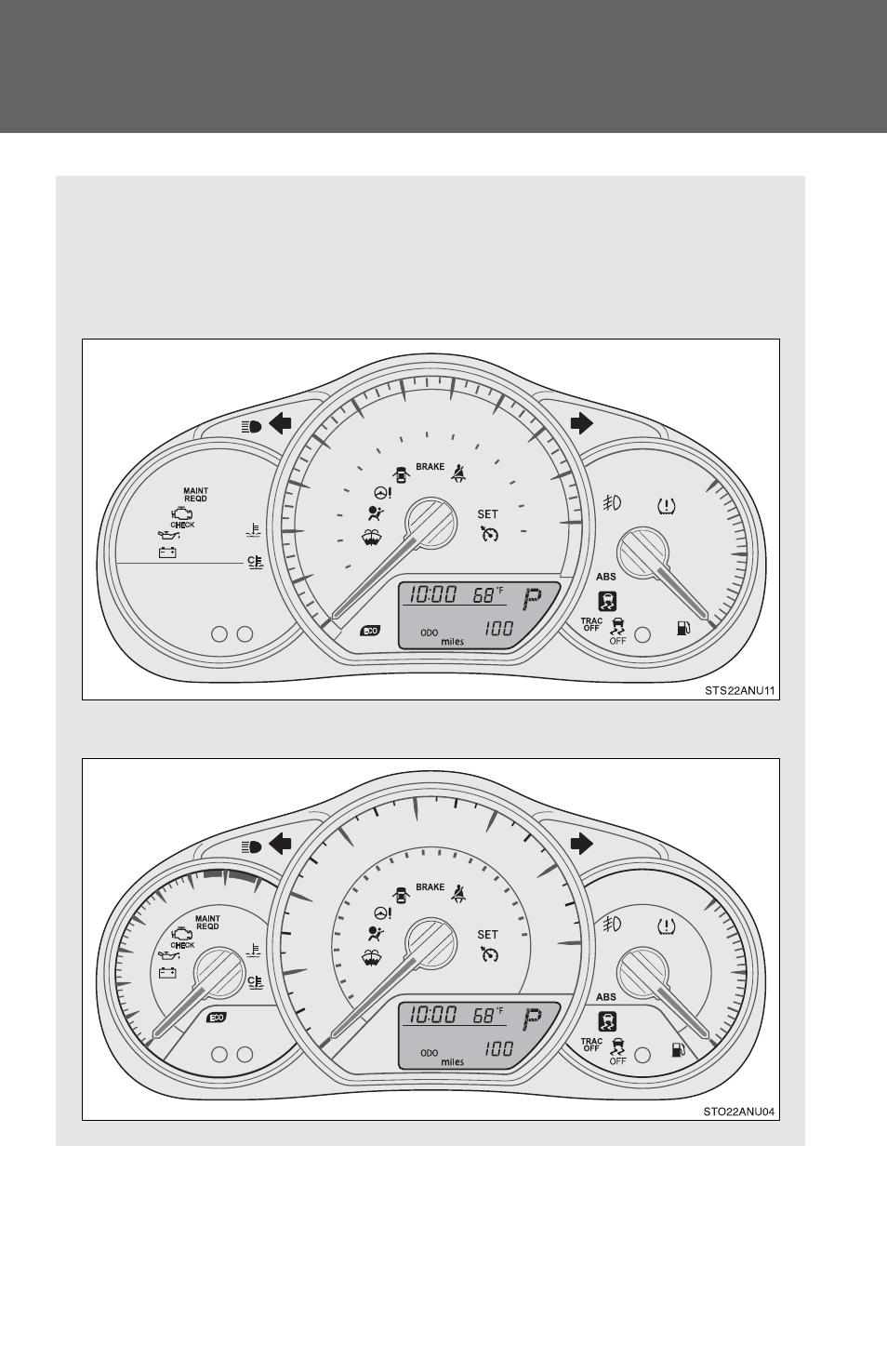 Indicators and warning lights | TOYOTA 2012 Yaris Hatchback User Manual | Page 117 / 365