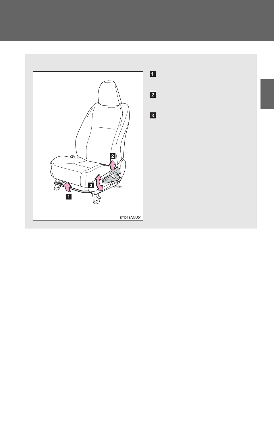 Sec_1-3, Front seats | TOYOTA 2012 Yaris Hatchback User Manual | Page 25 / 365