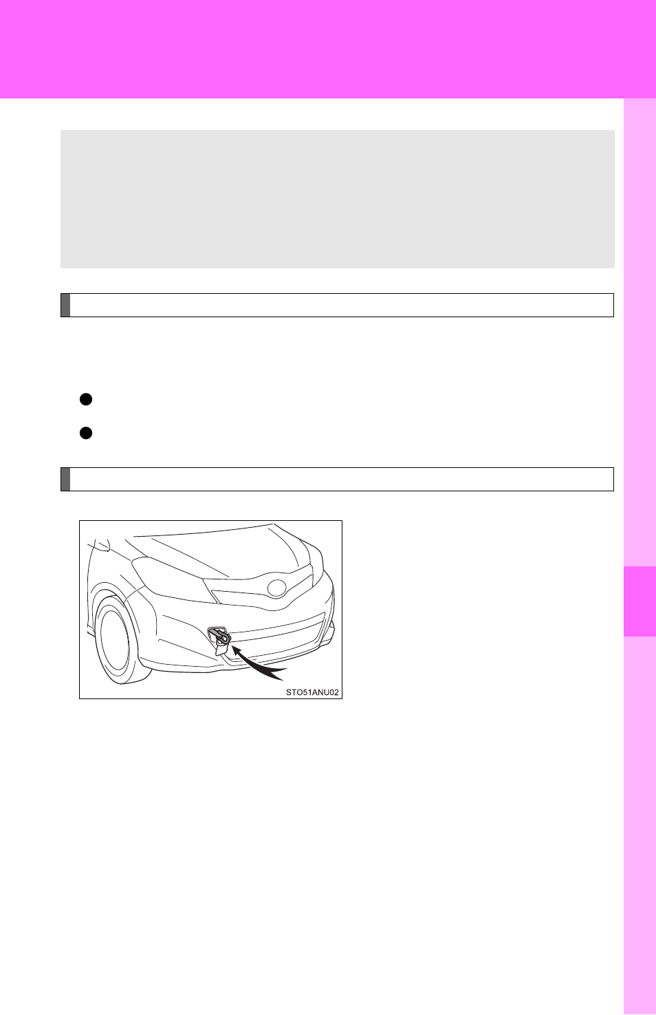 If your vehicle needs to be towed | TOYOTA 2012 Yaris Hatchback User Manual | Page 275 / 365