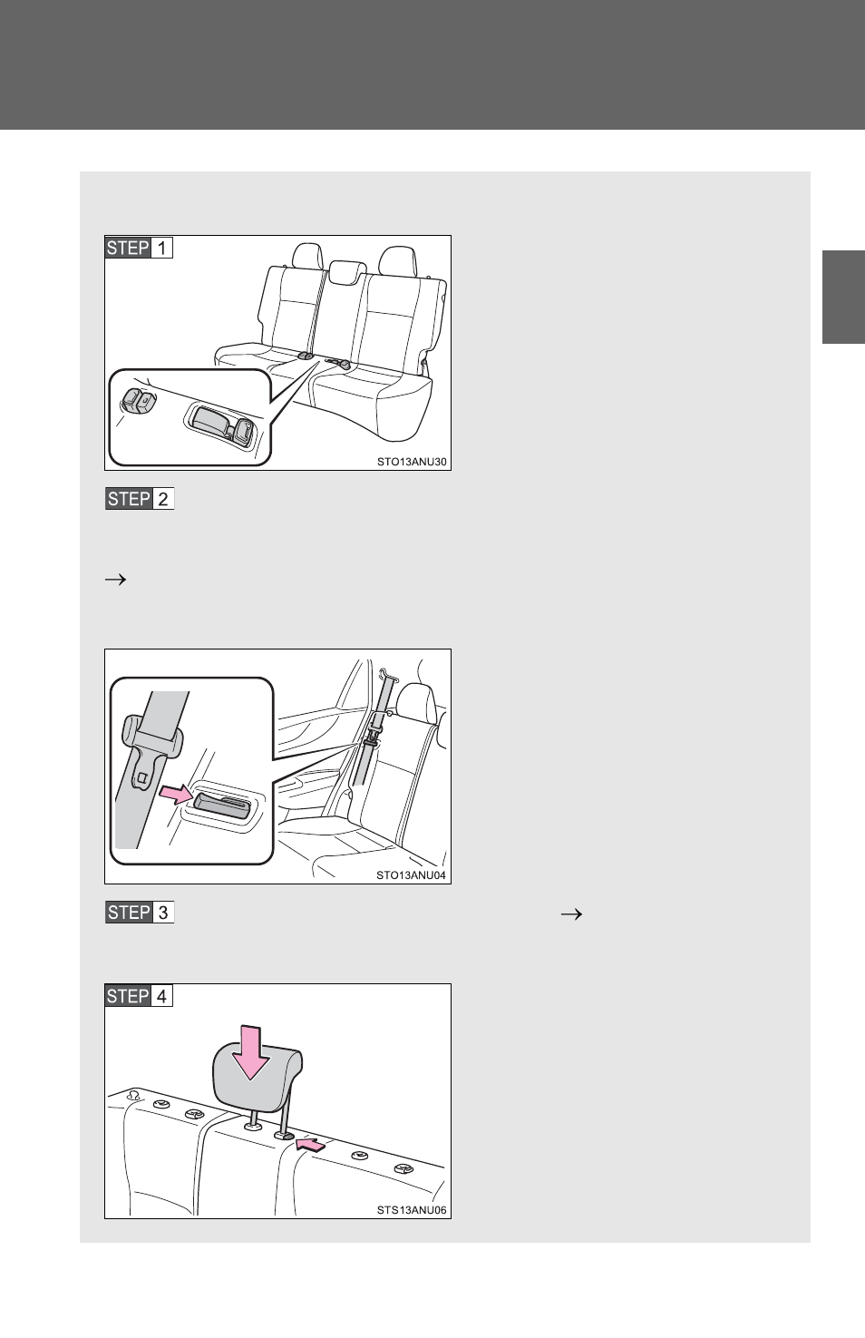 Rear seats | TOYOTA 2012 Yaris Hatchback User Manual | Page 29 / 365