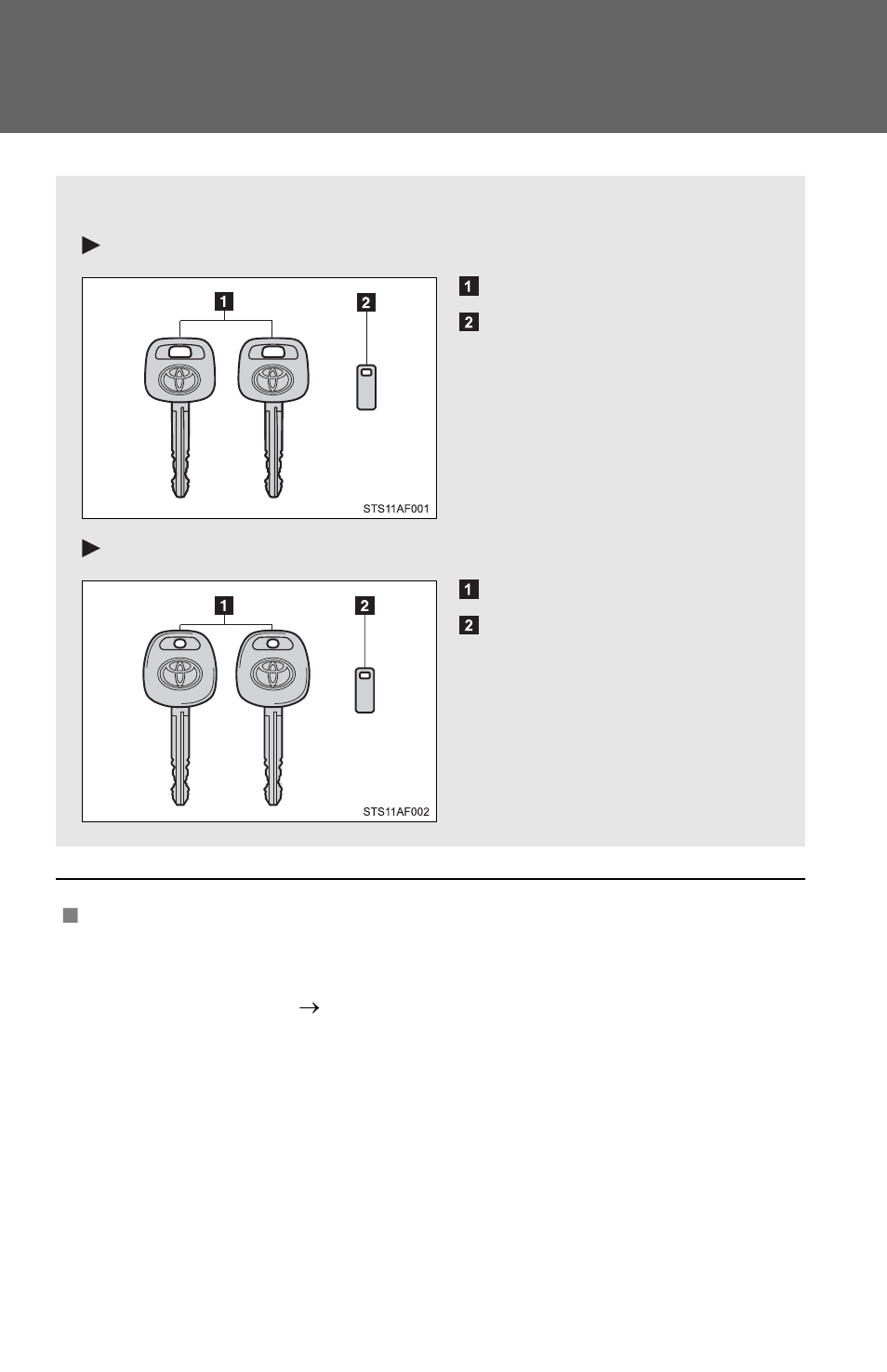Sec_1-1, Keys | TOYOTA 2012 Tacoma User Manual | Page 10 / 594