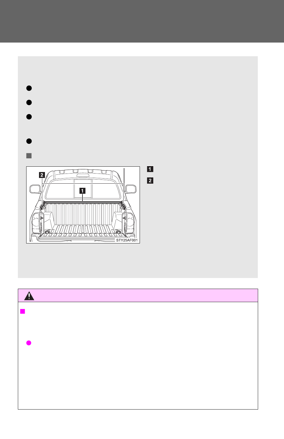 Cargo and luggage | TOYOTA 2012 Tacoma User Manual | Page 187 / 594