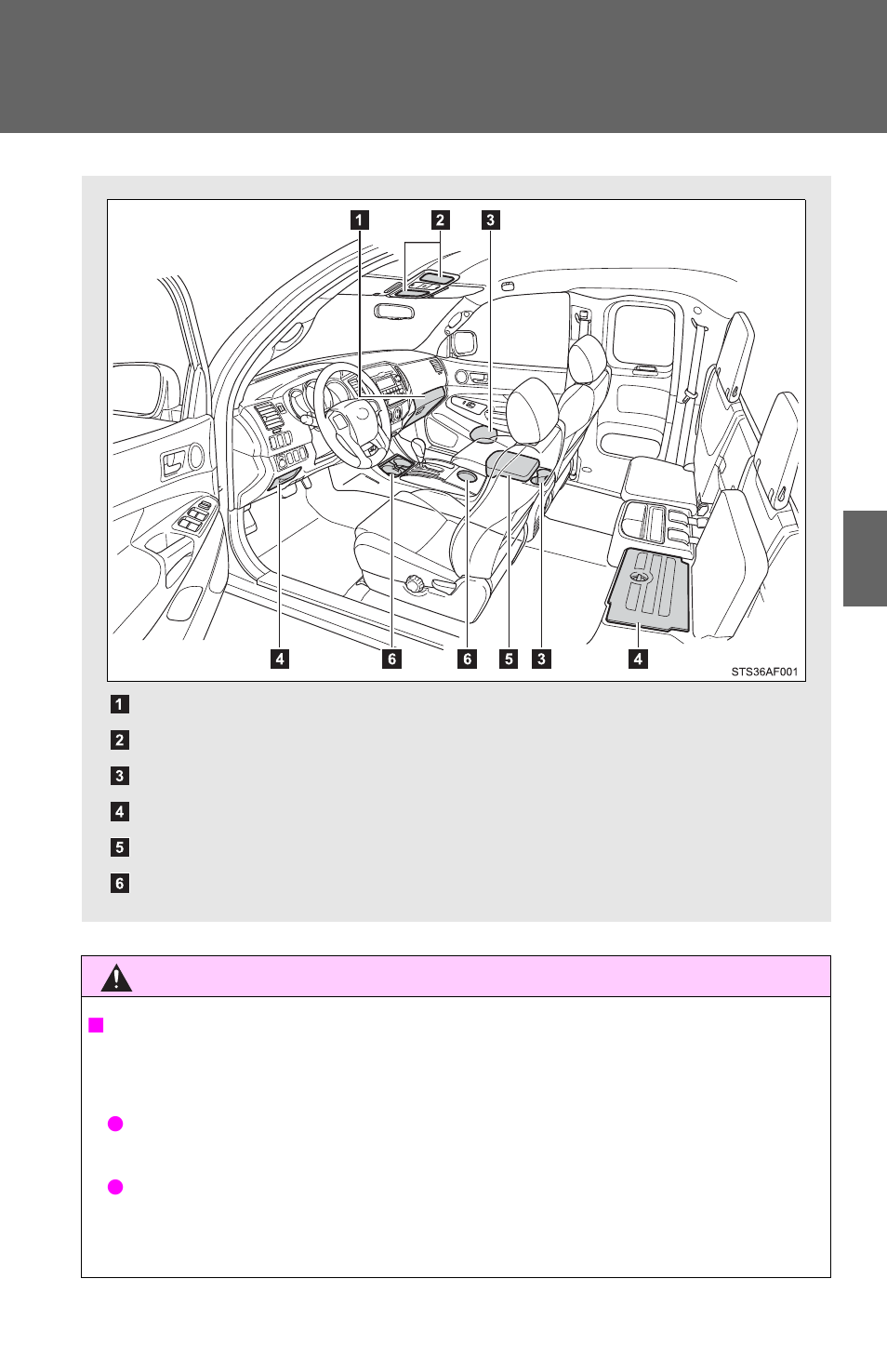 Sec_3-6, List of storage features | TOYOTA 2012 Tacoma User Manual | Page 338 / 594