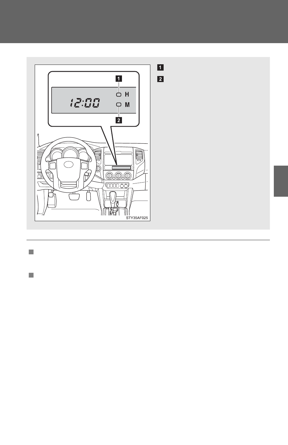 Clock | TOYOTA 2012 Tacoma User Manual | Page 348 / 594