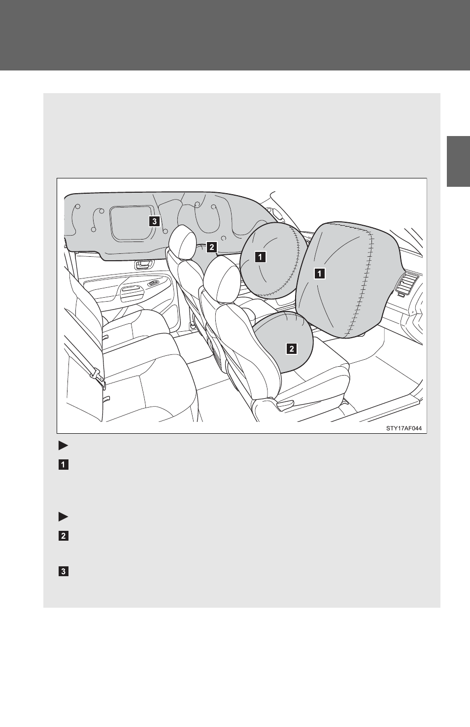 Srs airbags | TOYOTA 2012 Tacoma User Manual | Page 65 / 594