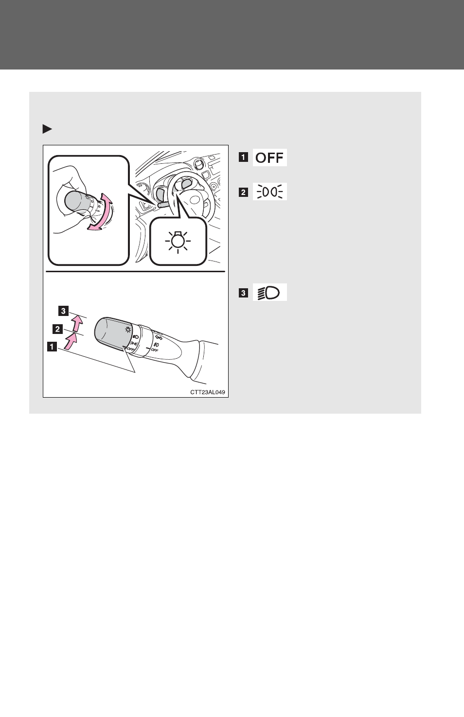 Sec_02-03, Headlight switch | TOYOTA 2012 Matrix User Manual | Page 122 / 481