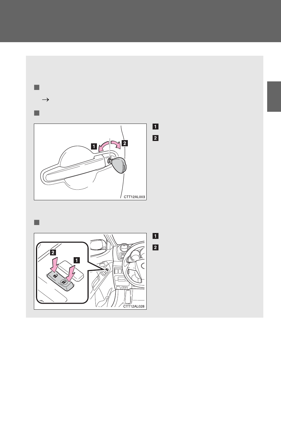 Doors | TOYOTA 2012 Matrix User Manual | Page 16 / 481