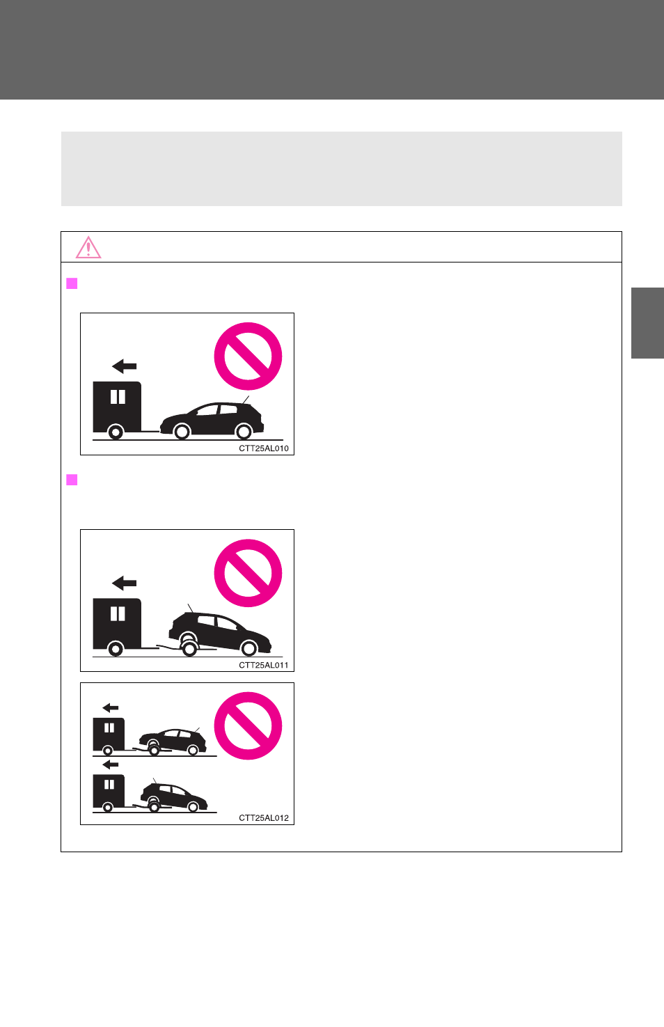 Dinghy towing (automatic transmission) | TOYOTA 2012 Matrix User Manual | Page 165 / 481